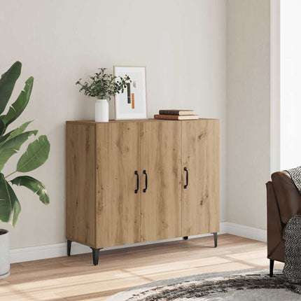 skab 90x34x80 cm konstrueret træ kunsteg