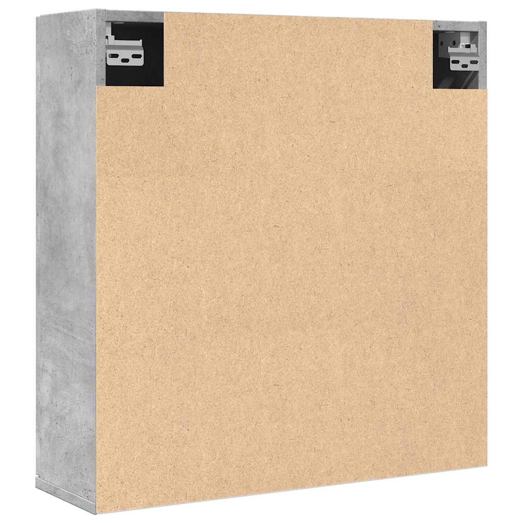 badeværelsesskab med spejl 64x20x66,5 cm konstrueret træ