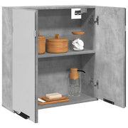 badeværelsesskab med spejl 64x20x66,5 cm konstrueret træ