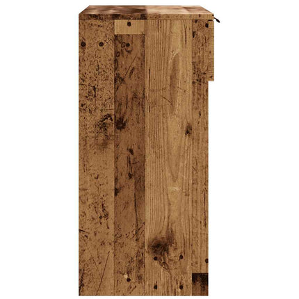 konsolbord 90x36x75 cm konstrueret træ gammelt trælook