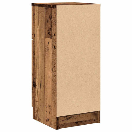 skænk 30x30x70 cm konstrueret træ antikt træ