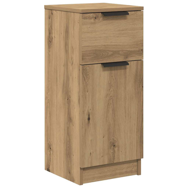 skænk 30x30x70 cm konstrueret træ kunsteg