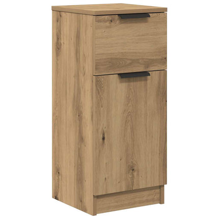 skænk 30x30x70 cm konstrueret træ kunsteg