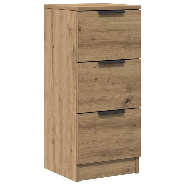 skænk 30x30x70 cm konstrueret træ kunsteg