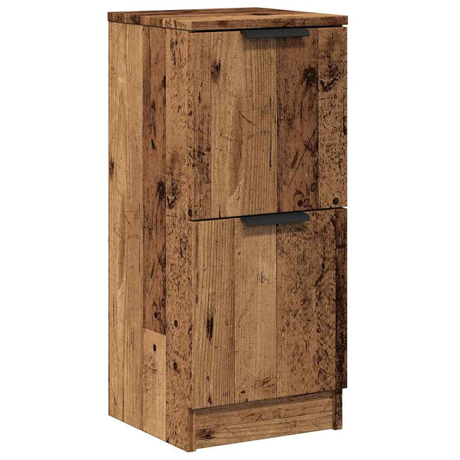 skænk 30x30x70 cm konstrueret træ antikt træ