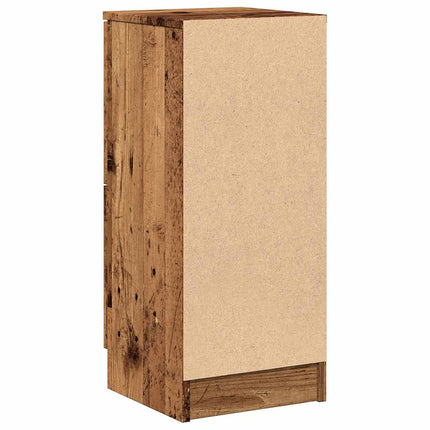 skænk 30x30x70 cm konstrueret træ antikt træ