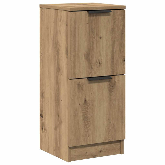 skænk 30x30x70 cm konstrueret træ kunsteg