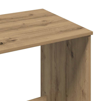 skrivebord 100x50x75 cm konstrueret træ kunsteg