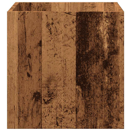 plantekasse 40x40x40 cm konstrueret træ gammelt træ-look