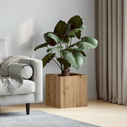 plantekasse 40x40x40 cm konstrueret træ kunsteg