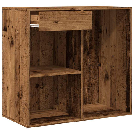 kosmetikskab 80x40x75 cm konstrueret træ gammelt træ-look
