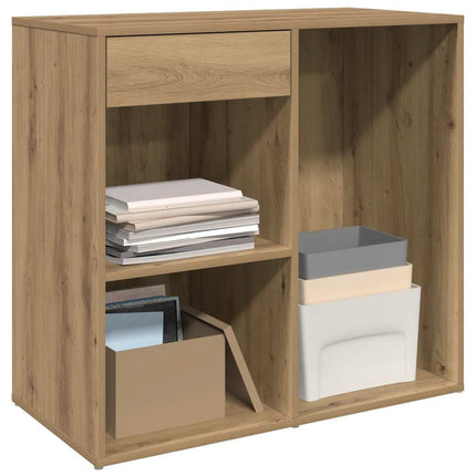 badeværelsesskab 80x40x75 cm konstrueret træ kunsteg