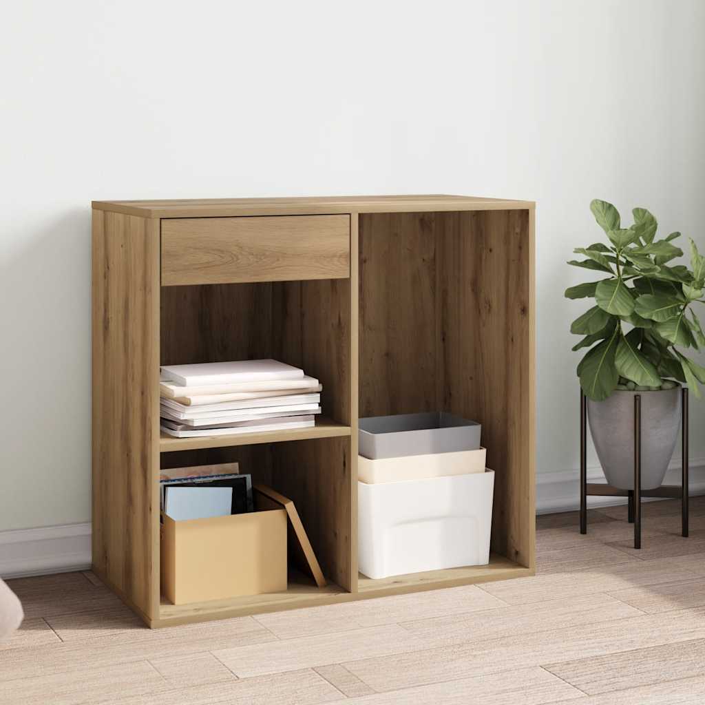 badeværelsesskab 80x40x75 cm konstrueret træ kunsteg billede