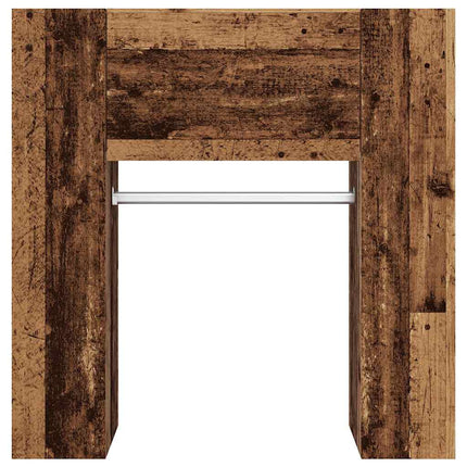 entrémøbel 97,5x37x99 cm konstrueret træ antikt træ