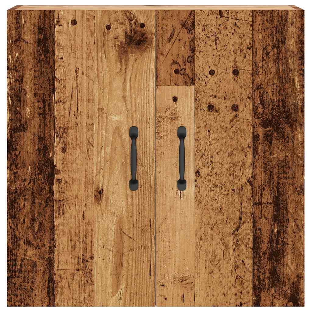 vægskab 60x31x60 cm konstrueret træ antikt træ