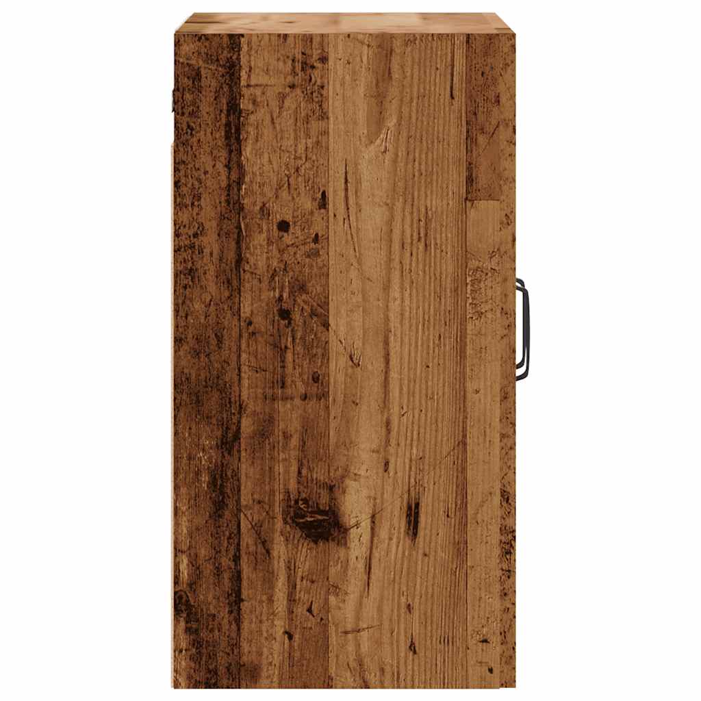 vægskab 60x31x60 cm konstrueret træ antikt træ
