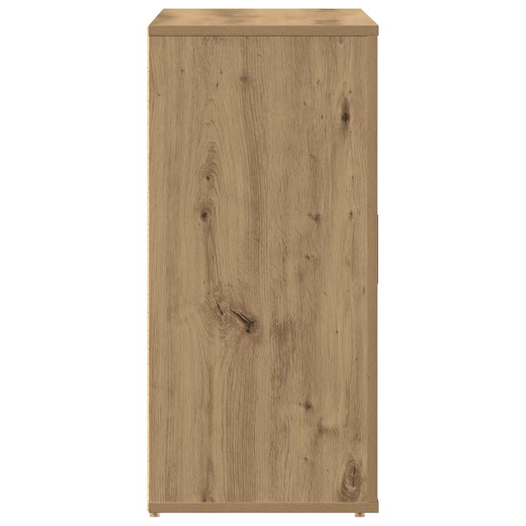 skænk 80x33x70 cm konstrueret træ egetræsfarve