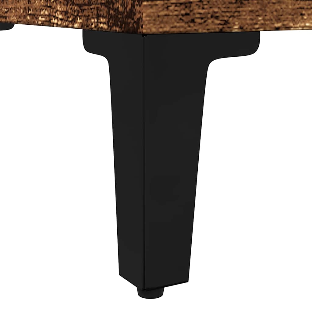 badeværelsesskab 30x30x100 cm konstrueret træ gammelt trælook