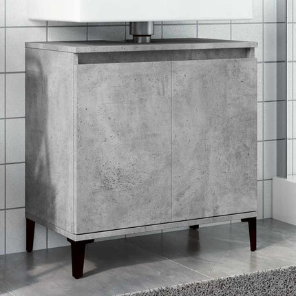 underskab til håndvask 58x33x60 cm konstrueret træ betongrå