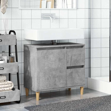 underskab til vask 65x33x60 cm konstrueret træ betongrå