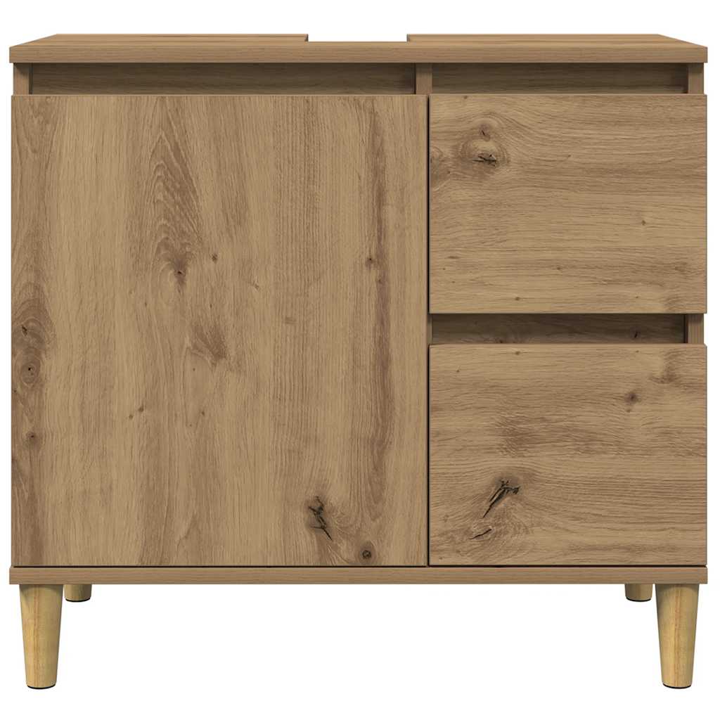 underskab til vask 65x33x60 cm konstrueret træ kunsteg