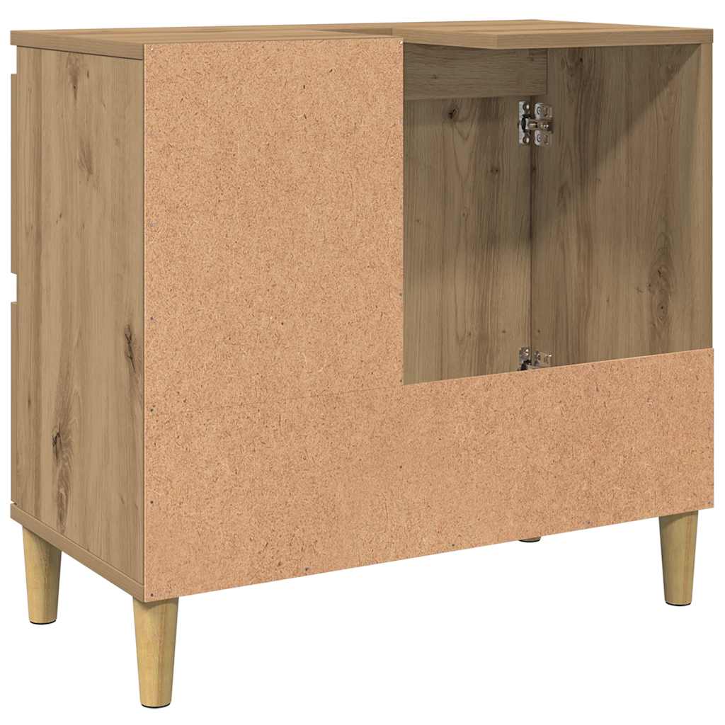 underskab til vask 65x33x60 cm konstrueret træ kunsteg