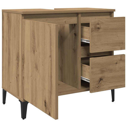 underskab til vask 65x33x60 cm konstrueret træ kunsteg