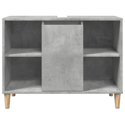 badeværelsesskab 80x33x60 cm konstrueret træ betongrå