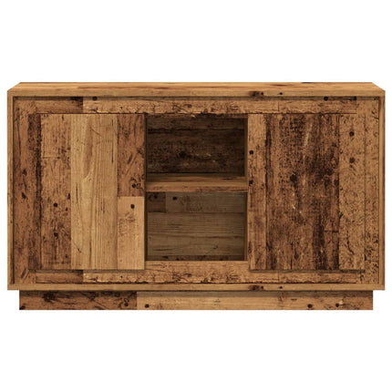 skænk 102x35x60 cm konstrueret træ antikt trælook