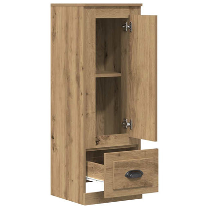 skænk 36x35,5x103,5 cm konstrueret træ egetræsfarve
