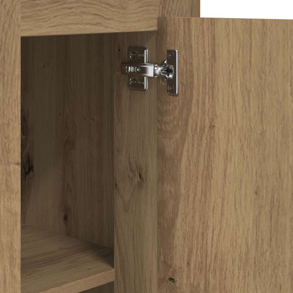 skænk 36x35,5x103,5 cm konstrueret træ egetræsfarve