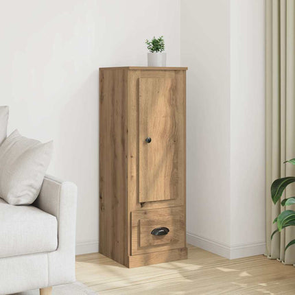 skænk 36x35,5x103,5 cm konstrueret træ egetræsfarve