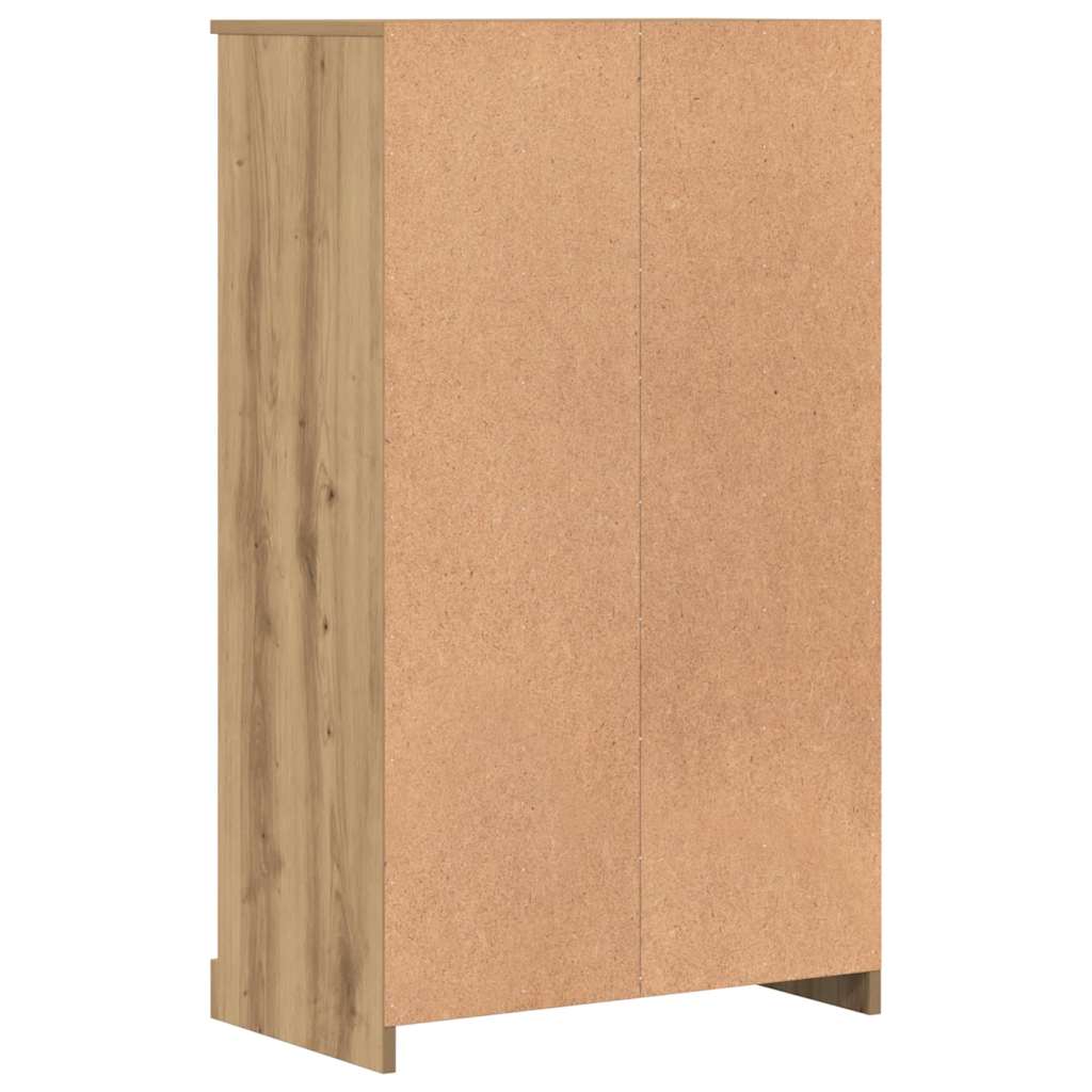 skænk 60x35,5x103,5 cm konstrueret træ egetræsfarve