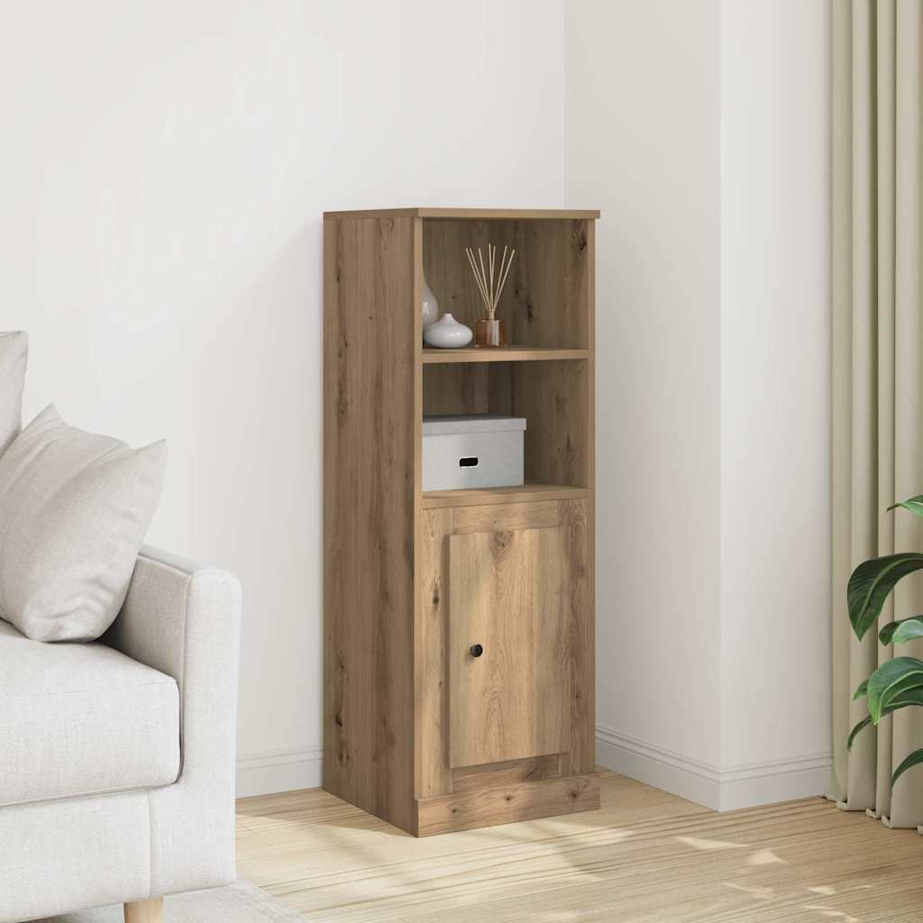 skænk 36x35,5x103,5 cm konstrueret træ egetræsfarve