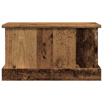 opbevaringskasse 30x50x28 cm konstrueret træ antikt træ