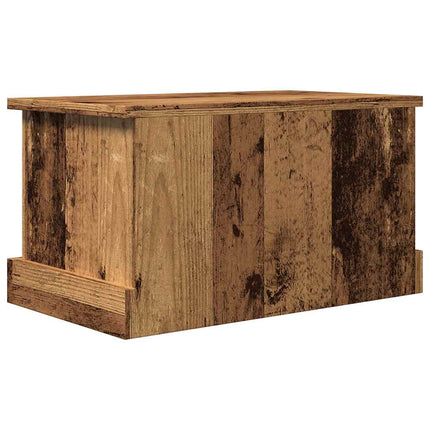 opbevaringskasse 30x50x28 cm konstrueret træ antikt træ