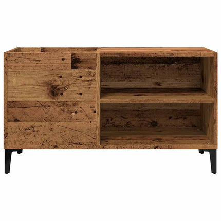 vinylskab 84,5x38x48 cm konstrueret træ antikt trælook