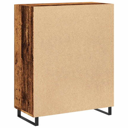 skænk 69,5x34x90 cm konstrueret træ antikt trælook