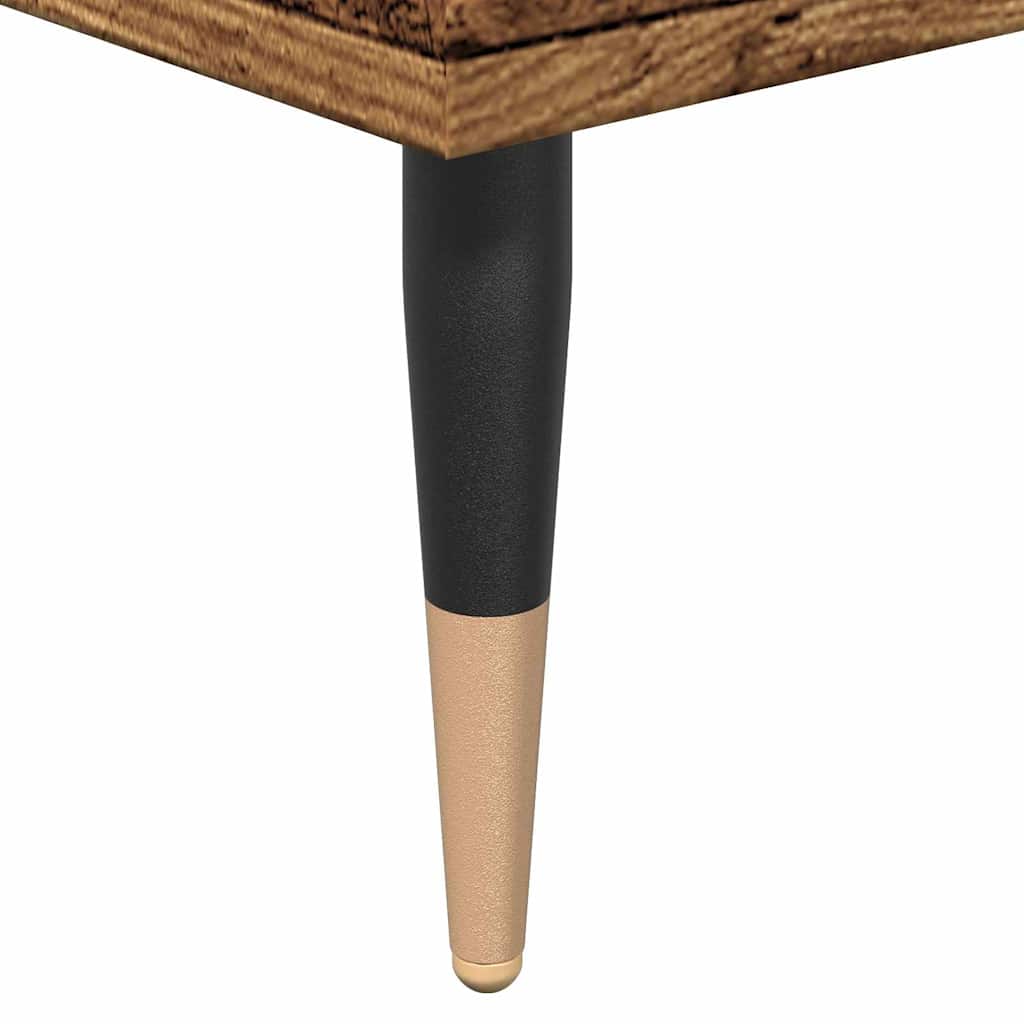 badeværelsesskab 58x33x60 cm konstrueret træ antikt træ