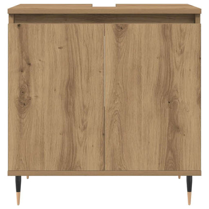 badeværelsesskab 58x33x60 cm konstrueret træ kunsteg