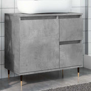badeværelsesskab 65x33x60 cm konstrueret træ betongrå