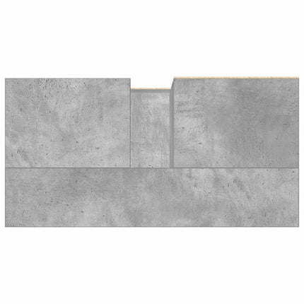 underskab til badeværelse 65x33x60 cm konstrueret træ betongrå