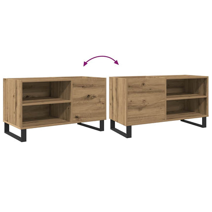 vinylskab 84,5x38x48 cm konstrueret træ kunsteg