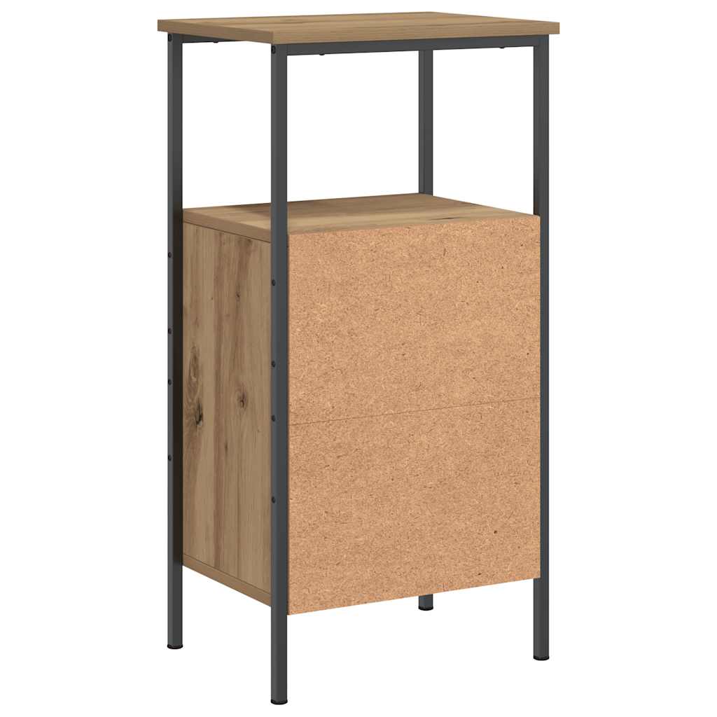 sengebord 41x31x80 cm konstrueret træ kunsteg