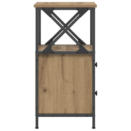 sengebord 34x35,5x70 cm konstrueret træ kunsteg