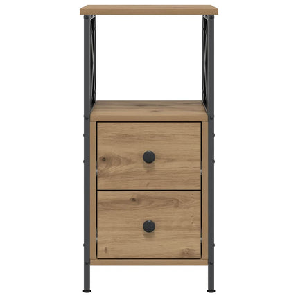 sengeborde 2 stk. 34x35,5x70 cm konstrueret træ bkunsteg