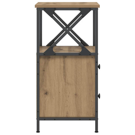 sengeborde 2 stk. 34x35,5x70 cm konstrueret træ bkunsteg