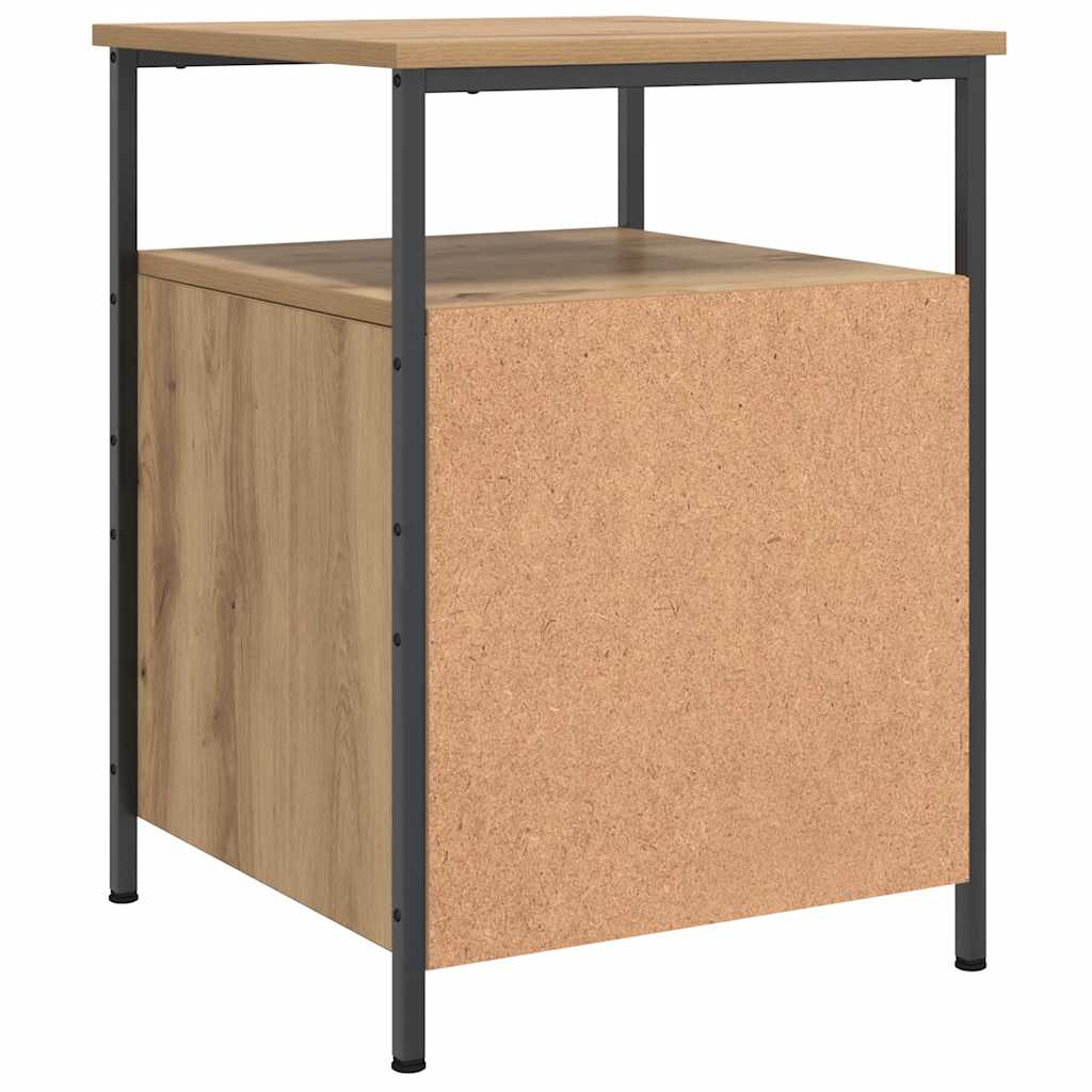 sengebord 44x45x60 cm konstrueret træ kunsteg