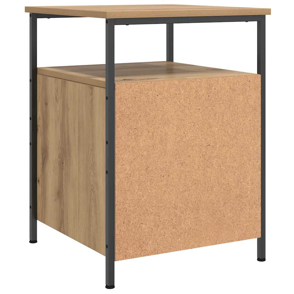 sengeborde 2 stk. 44x45x60 cm konstrueret træ kunsteg