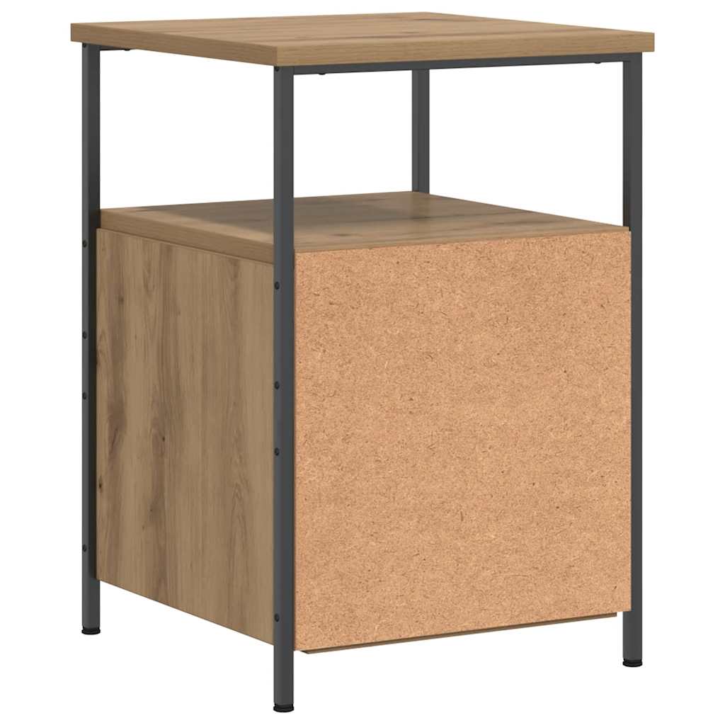 sengebord 34x35,5x50 cm konstrueret træ kunsteg